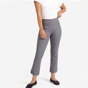 Everlane Curvy Side Zip Pant in Houndstooth grey size 16